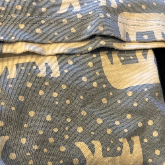 Worn Once- Hanna Andersson Polar Bear Pajama Set - Light Blue and White - Picture 4 of 4